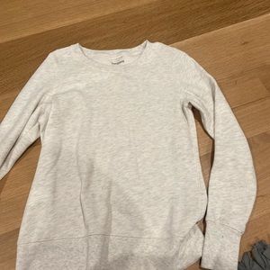 ivory thin crew neck